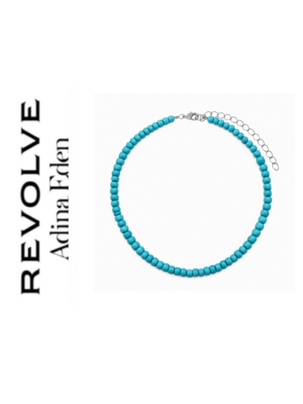 Revolve x Adina Eden Turquoise Beaded Necklace